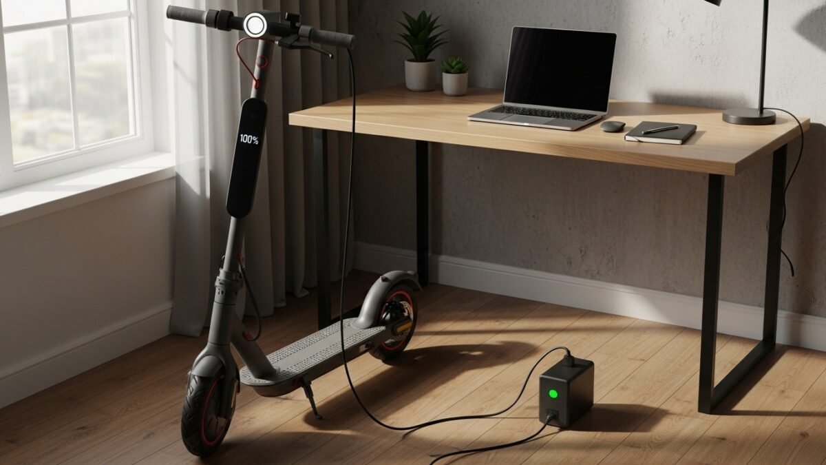 Elektrikli scooter şarj ederken evde priz ve batarya güvenliği