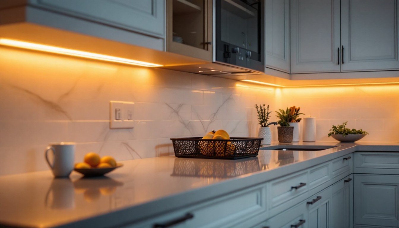 Mutfak Dolabı Altı LED Aydınlatma Nasıl Yapılır